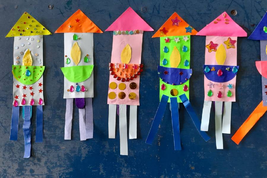 Diwali Rocket Making