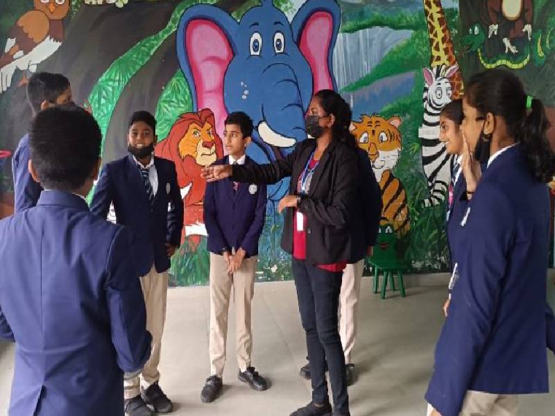 Padapayattu Activity by Grade 5 & 6 students as part of Kerala Piravi Celebration