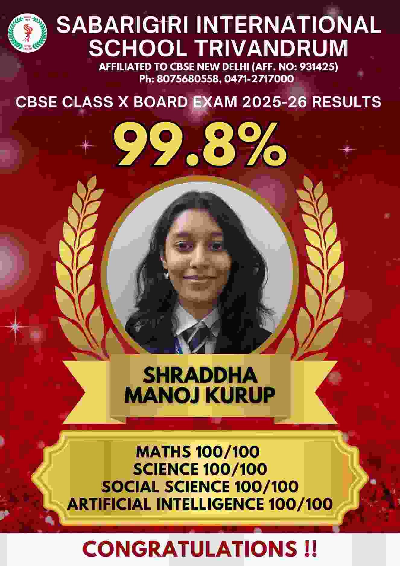 CBSE CLASS X Topper 2025-26